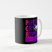 Mug Pcr Pipette Cry Répéter Pour Les Scientifiques Du  (Devant droit)