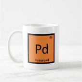 Mug Pd - Tableau périodique de chimie de mème affiché (Gauche)