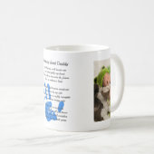 Mug PDA Poème et 2 PHOTOS - Tenez ma main empreinte (Devant droit)