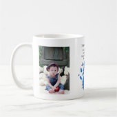 Mug PDA Poème et 2 PHOTOS - Tenez ma main empreinte (Gauche)