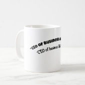 Mug "PDG de l'entreprise ET temps de repos (Devant gauche)