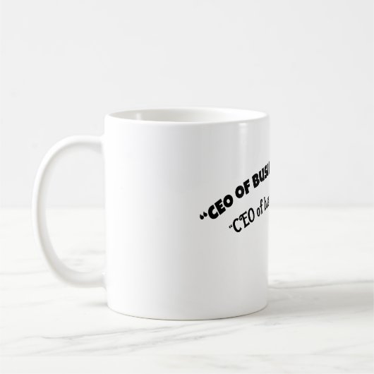Mug "PDG de l'entreprise ET temps de repos (Gauche)