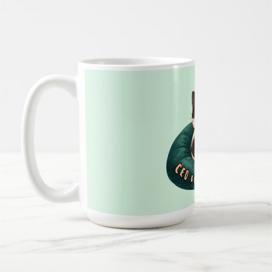 Mug "PDG de Nap" Chat dormant sur le canapé (Gauche)