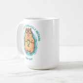 Mug PDG drôle de Capybara qui ne fait rien sur mesure (Devant gauche)