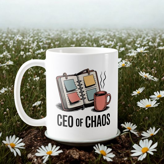 Mug PDG du Chaos | Humour du multitasking de la matern