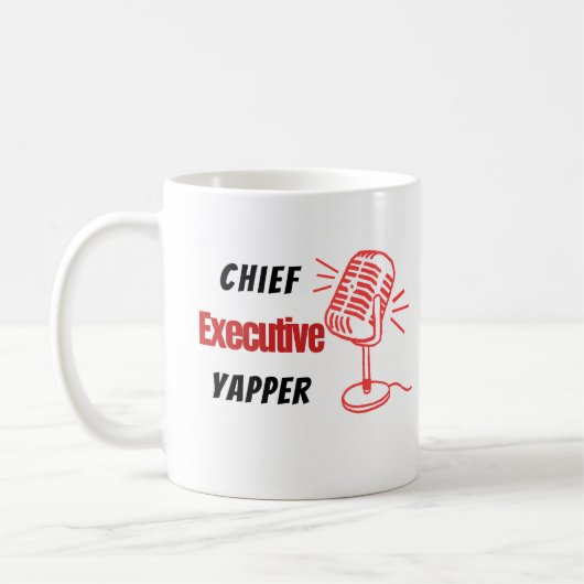 Mug PDG Yapper – Humour drôle parlant (Gauche)