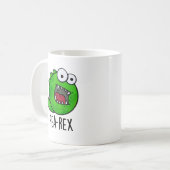Mug Pea Rex Dinosaur Dinosaure Veggie TRex Pun (Devant gauche)