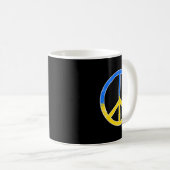 Mug Peace Blue Andyellow Ukraine Flag Colors (Devant droit)