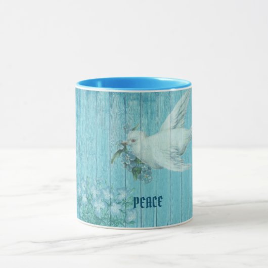 Mug Peace Dove Blue (Centre)