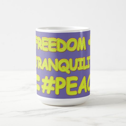 Mug "PEACE FORMULA EQUATION" Joli design. Commandez dè (Centre)