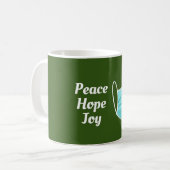 Mug Peace Hope Joy Mask & Sucres de canne (Devant gauche)