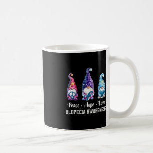Mug Peace Hope Love Gnomes Alopecia Sensibilisation