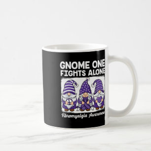 Mug Peace Hope Love Gnomes Purple Ribbon Fibromyalgia