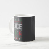Mug Peace I Come In Peace Couple Matching Ugly Christm (Devant gauche)