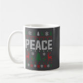Mug Peace I Come In Peace Couple Matching Ugly Christm (Gauche)