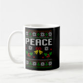 Mug Peace I Come In Peace Couple Matching Ugly Christm (Gauche)
