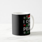 Mug Peace I Come In Peace Couple Matching Ugly Christm (Devant droit)