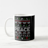 Mug Peace I Come In Peace Couple Matching Ugly Christm (Gauche)