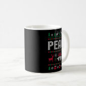Mug Peace I Come In Peace Matching Couple Ugly Merry C (Devant droit)