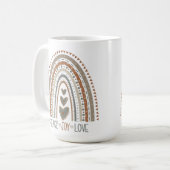 Mug Peace Jove Love Neural Rainbow Inspirivity (Devant gauche)