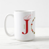 Mug Peace Jove Love Wreath Noël (Gauche)