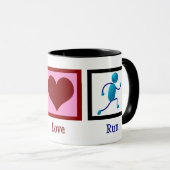 Mug Peace Love (Devant droit)