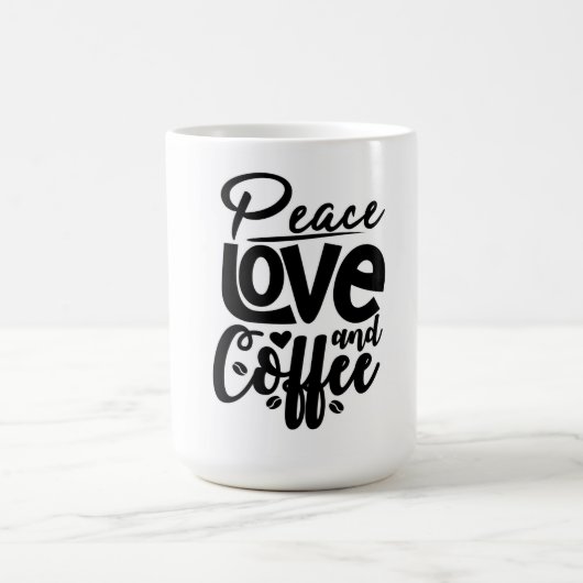 Mug Peace Love and Coffee (Centre)