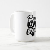 Mug Peace Love and Coffee (Devant gauche)