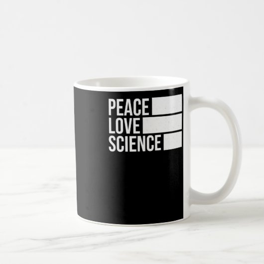 Mug Peace Love And Science ! Sticker2 (Droite)