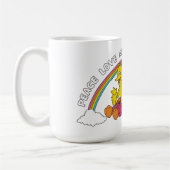 Mug Peace, Love and Sesame Street (Gauche)