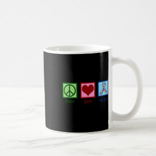 Mug Peace Love Autisme Puzzle Sensibilisation Autiste 
