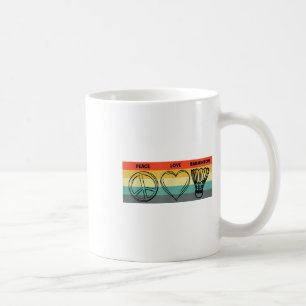 Mug Peace Love Badminton Joueur Badminton Shuttle Spor