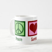 Mug Peace Love Bagpipes (Devant gauche)