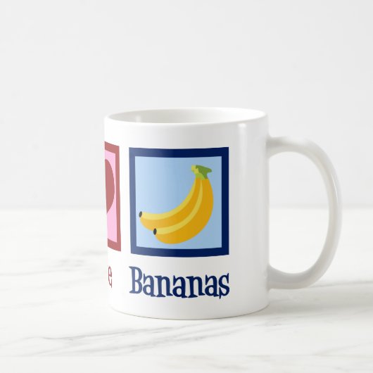 Mug Peace Love Bananas (Droite)