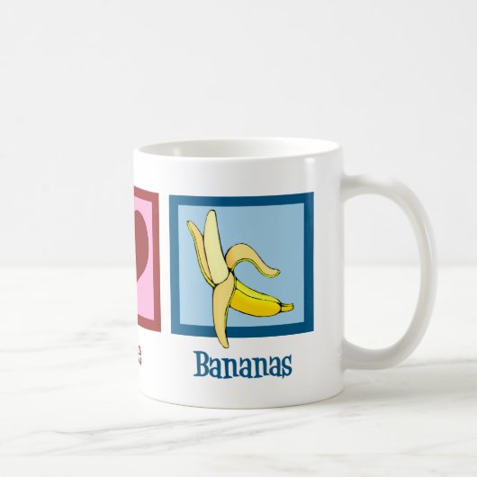 Mug Peace Love Bananas (Droite)