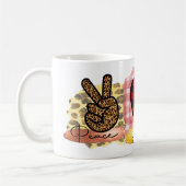 Mug Peace Love Bichon Frisé Mignonne Amoureux des chie (Gauche)