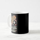 Mug Peace Love Billiards Lover Empreinte de léopard Gi (Devant gauche)
