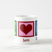 Mug Peace Love Chinchillas (Centre)