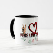 Mug Peace Love Christmas (Devant gauche)