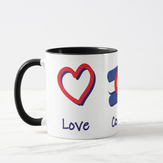 Mug Peace Love Colorado (Gauche)