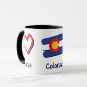 Mug Peace Love Colorado (Devant gauche)