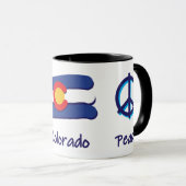 Mug Peace Love Colorado (Devant droit)
