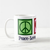 Mug Peace Love Court Reporting (Gauche)
