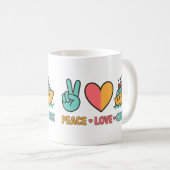 Mug Peace Love Cruise Vacances (Devant droit)
