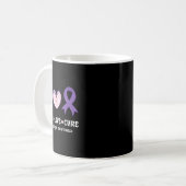 Mug Peace Love Cure Fibromyalgie Mois de sensibilisati (Devant gauche)