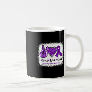 Mug Peace Love Cure Fibromyalgie Sensibilisation Ribb