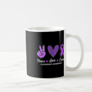 Mug Peace Love Cure Heimers Sensibilisation
