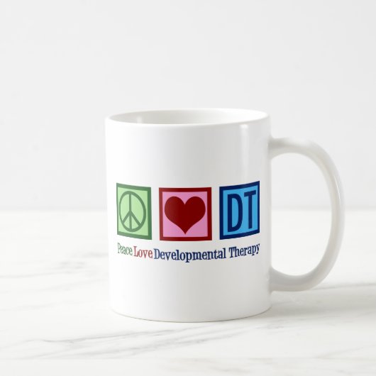 Mug Peace Love Developmental Therapy (Droite)