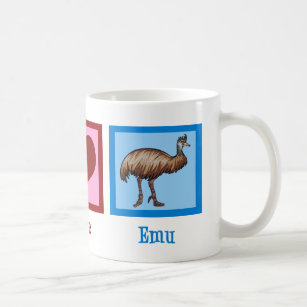 Mug Peace Love Emu