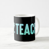 Mug Peace Love Enseignant Retour À L'École (Devant droit)